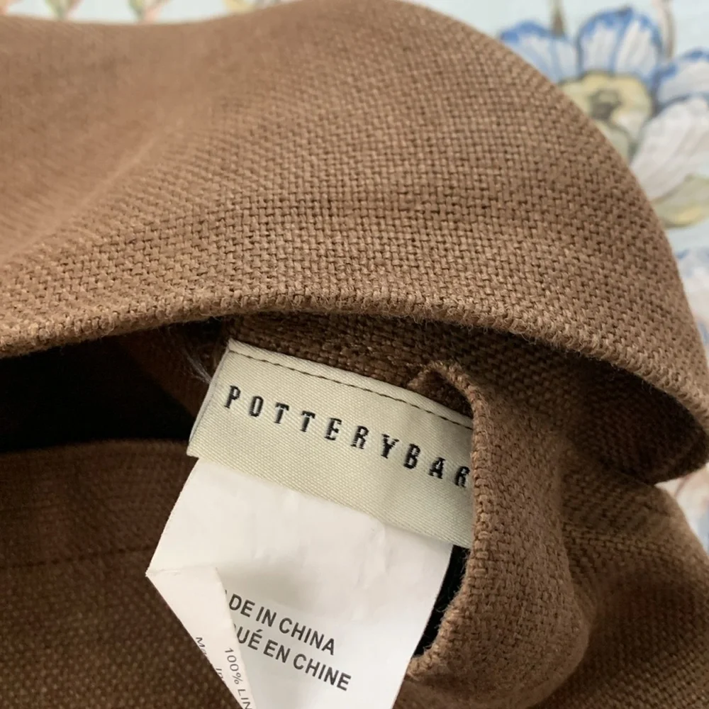 Pottery Barn (2) linen pillow shams like new